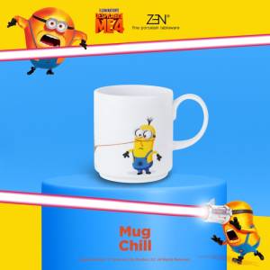 MINIONS ZEN Mug Gelas Keramik Chill 1 pcs + Box