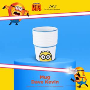 MINIONS ZEN Mug Gelas Keramik Dave Kevin 1 pcs + Box