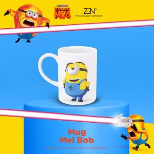 MINIONS ZEN Mug Gelas Keramik Mel Bob 1 pcs + Box