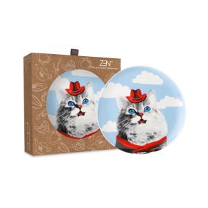 ZEN Piring Keramik My Glamorous Pet Country Kitten British 2 pcs + Box