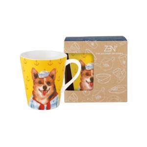 ZEN Mug Keramik My Glamorous Pet Nautical Corgi 1 pcs + Box