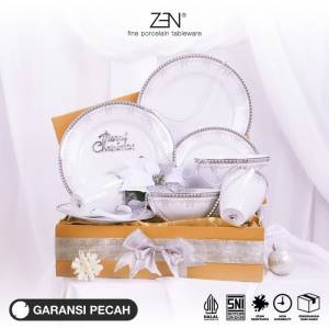 ZEN Hampers Natal Premium Christmas Hampers Piring Mug Keramik Royal Earl Grey B
