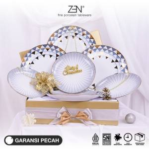 ZEN Hampers Natal Premium Christmas Hampers Piring Keramik Nefertiti B
