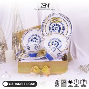 ZEN Hampers Natal Estetik Christmas Hampers Piring Keramik Wulan Blissful Asha