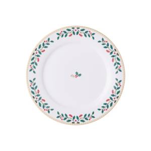 ZEN Piring Salad Keramik Magical Mistletoe Christmas 2 pcs + Box