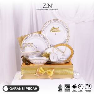 ZEN Hampers Natal Premium Christmas Hampers Piring Mug Keramik Sparkling Glow C