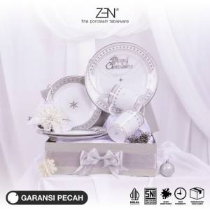 ZEN Hampers Natal Premium Christmas Hampers Piring Mug Keramik Sparkling Glow B