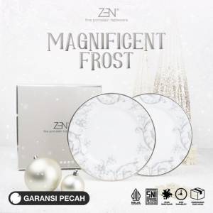 ZEN X SANDRA DEWI Piring Salad Magnificent Frost 2 pcs + Box