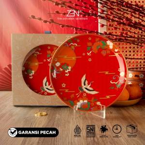 ZEN Piring Salad Keramik Eternal Luck 22 cm 2pcs + Box