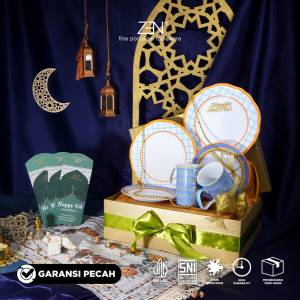 ZEN Hampers Lebaran Ramadhan Premium Hampers Piring Kecil Mug Keramik Color Therapy D