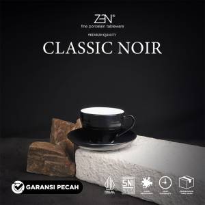 ZEN Cangkir Kopi/Teh Classic Noir Cangkir Keramik Stoneware