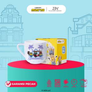 MINIONS BELLO ZEN Mug Gelas Keramik Minions Bello Jogja - Angkringan Series 1 pcs + Box