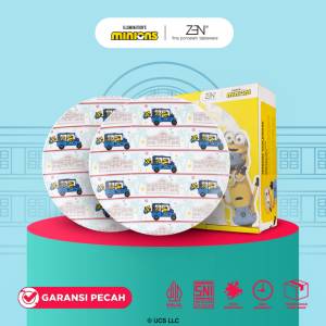 MINIONS BELLO ZEN Piring Salad Keramik Minions Bello Pattern Jakarta - Bajaj series 2 pcs + Box
