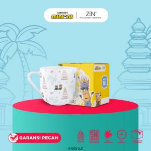 MINIONS BELLO ZEN Mug Gelas Keramik Minions Bello Bali - Pura 1 pcs + Box