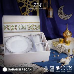 ZEN Hampers Lebaran Ramadhan Premium Hampers Piring Mug Keramik Royal Earl Platinum + Box