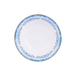 ZEN Piring Makan Keramik Serenity Blue Piring Keramik Premium Diameter 27 cm