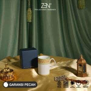 ZEN Mug Gelas Keramik Royal Mozaic 300ml 1 pcs + Box