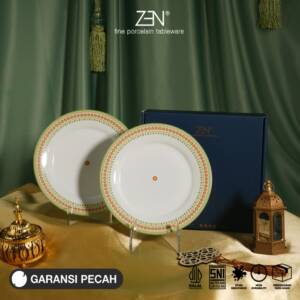 ZEN Piring Salad Keramik Royal Mozaic isi 2pcs + Box