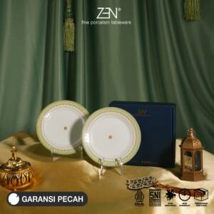 ZEN Piring Snack Piring Kecil Royal Mozaic isi 2 pcs + Box