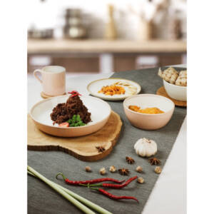 ZEN Mangkok Pasta Keramik Stoneware Pink - Diameter 23 cm