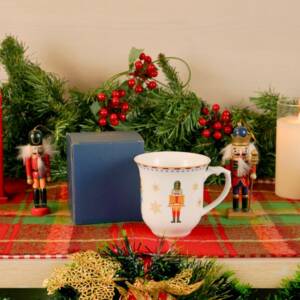 ZEN Mug Gelas Keramik Starry Nutcracker 300 ml - Cangkir Gelas Kopi Aesthetic Hadiah Kado Natal isi 1 pcs + Box