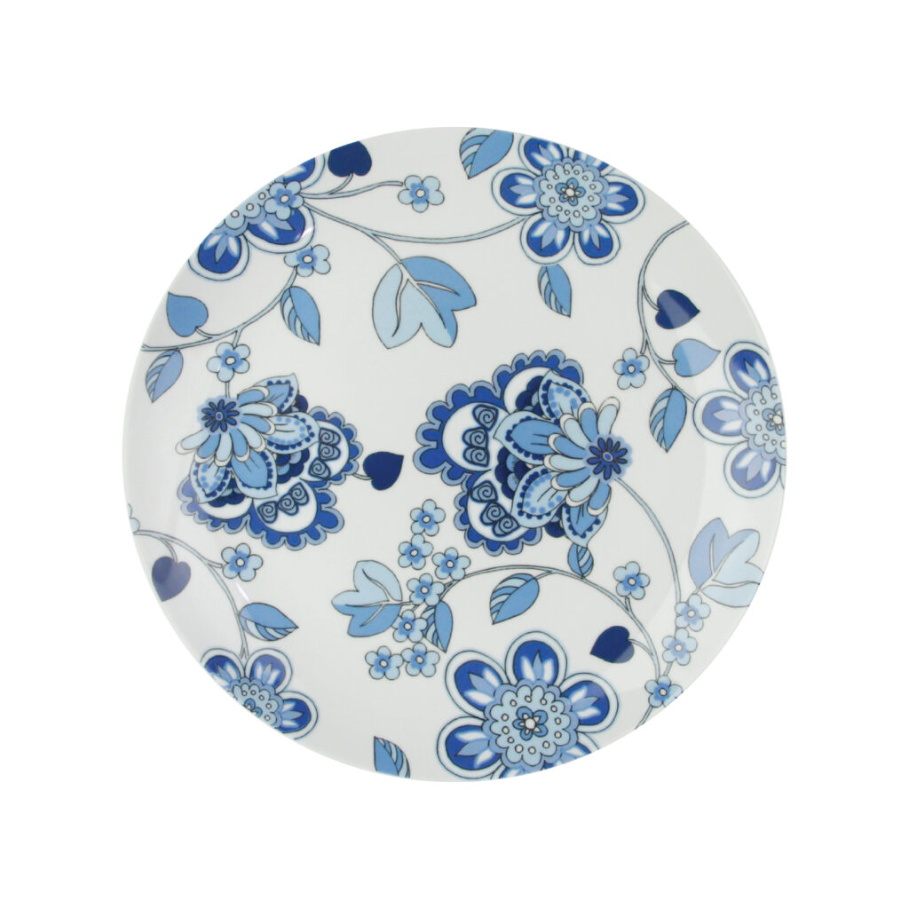 Batik Floral Blue Series Dinner Plate Zen Tableware Official Store