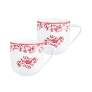 Earth Garden Burgundy – Mug / Gelas Keramik 2 (pcs) + Box