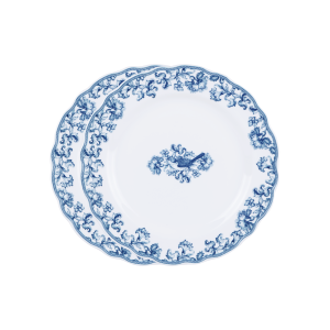 Earth Garden Navy Piring Keramik Salad Plate 22cm (2pcs) + Box