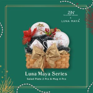 Hampers/Parcel Piring Keramik Set Luna Maya Couple Series