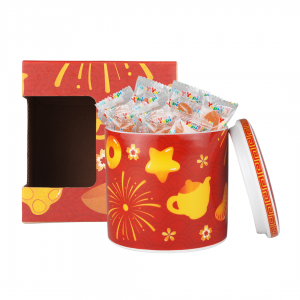 ZEN x Yupi Toples/Jar isi Gummy Orange Slice – Lunar Red with Giftbox